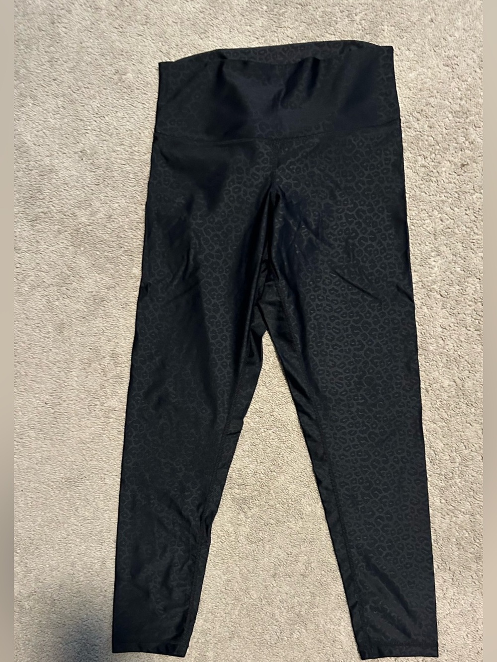 EUC DYI Define Your Inspiration Black Leopard High-Waist Women’s Leggings Sz L